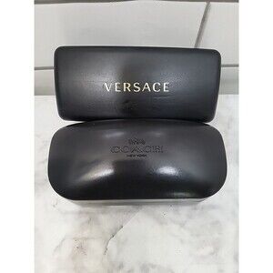 Versace And Coach Authentic Hard Eyeglasses Shades  Cases Black *Read